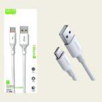 Green USB to Type-C Charging Cable