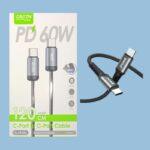 Green Lyca 60W Type-C to Type-C Cable - Image 3
