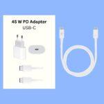 45W PD Adapter with USB C to USB C Cable - Image 3