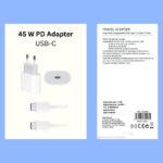 45W PD Adapter with USB C to USB C Cable - Image 2