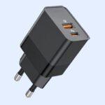 Green Lyca 25W PD USB A and USB C Adapter