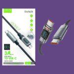 Green Lyca USB-C to USB-C Cable with Light Indicator - Image 3