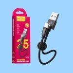 HOCO 25cm USB to Lightning Data Cable - Image 4