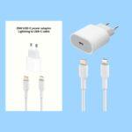 25W USB-C power adapter with USB-C to lightning cable