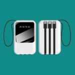 YOURZ 3 CABLES 10000 MAH POWER BANK WITH DIGITAL DISPLAY - Image 2
