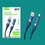 GREEN LYCA 60 W MULTI USB CHARGING CABLE - Image 3