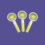 GREEN LYCA HANDHELD FAN - Image 2