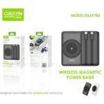 Green Lyca GL-69783 Magnetic Wireless | 10000mAh 22.5W Power Bank 🧲⚡